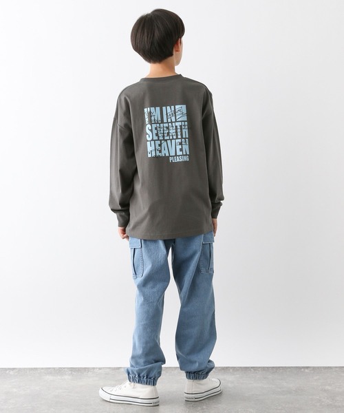 GLOBAL WORK（グローバルワーク）の「ヘビロッTEE/プリント長袖/115737（Tシャツ/カットソー・キッズ・ホワイト系5/ライトグレー系1/その他/ネイビー/グリーン/グレー系8/グレー系9/ライトグレー系2/ブラック・120cm/130cm/140cm/150cm/160cm/170cm）」の17枚目の写真