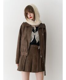 jouetie | シングルZIPライダースブルゾン【セットアップ対応】(ブルゾン)