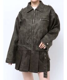 jouetie | シングルZIPライダースブルゾン【セットアップ対応】(ブルゾン)