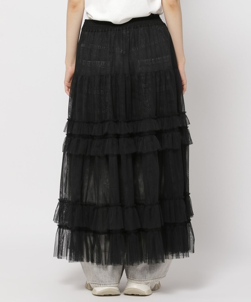 niko and...（ニコアンド）の「2WAYシアーティアードスカート（スカート・レディース・ライトグレー/ブラック・FREE）」の12枚目の写真