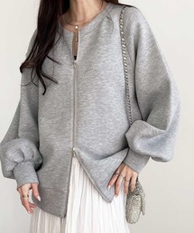 GeeRA（ジーラ）の「秋にぴったり。前後2WAYダブルジップダンボールスウェットブルゾン（ブルゾン）」