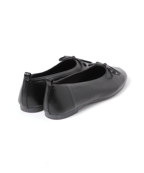 GLOBAL WORK（グローバルワーク）の「らくっションオブリークトゥバレエ/131482（バレエシューズ・レディース・ブラック/シルバー・MEDIUM/LARGE）」の5枚目の写真