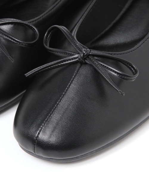 GLOBAL WORK（グローバルワーク）の「らくっションオブリークトゥバレエ/131482（バレエシューズ・レディース・ブラック/シルバー・MEDIUM/LARGE）」の7枚目の写真