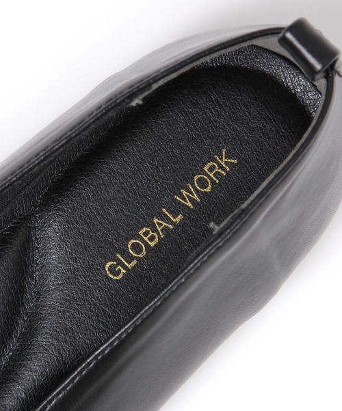 GLOBAL WORK（グローバルワーク）の「らくっションオブリークトゥバレエ/131482（バレエシューズ・レディース・ブラック/シルバー・MEDIUM/LARGE）」の10枚目の写真