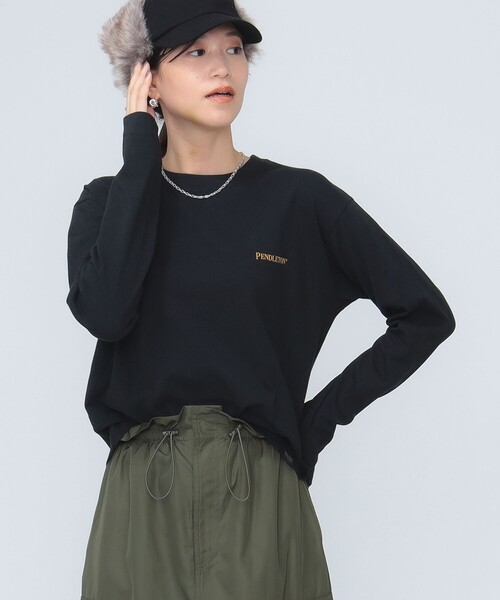 PENDLETON(ペンドルトン)の「PENDLETON / バックプリント ロングスリーブ Tシャツ(Tシャツ/カットソー・レディース・オフホワイト/ブラック/レッド系その他3/ブルー系その他・ONE SIZE)」の9枚目の写真