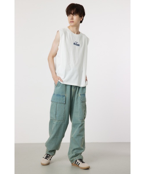 RODEO CROWNS WIDE BOWL(ロデオクラウンズワイドボウル)の「Orion Beer x RCSノースリーブトップス(タンクトップ・レディース・オフホワイト/ブラック/オレンジ・FREE)」の6枚目の写真