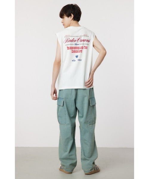 RODEO CROWNS WIDE BOWL(ロデオクラウンズワイドボウル)の「Orion Beer x RCSノースリーブトップス(タンクトップ・レディース・オフホワイト/ブラック/オレンジ・FREE)」の7枚目の写真