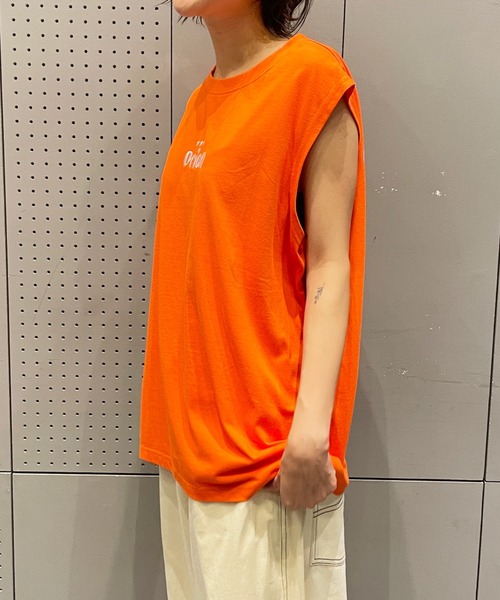 RODEO CROWNS WIDE BOWL(ロデオクラウンズワイドボウル)の「Orion Beer x RCSノースリーブトップス(タンクトップ・レディース・オフホワイト/ブラック/オレンジ・FREE)」の10枚目の写真