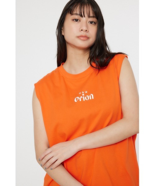 RODEO CROWNS WIDE BOWL(ロデオクラウンズワイドボウル)の「Orion Beer x RCSノースリーブトップス(タンクトップ・レディース・オフホワイト/ブラック/オレンジ・FREE)」の17枚目の写真