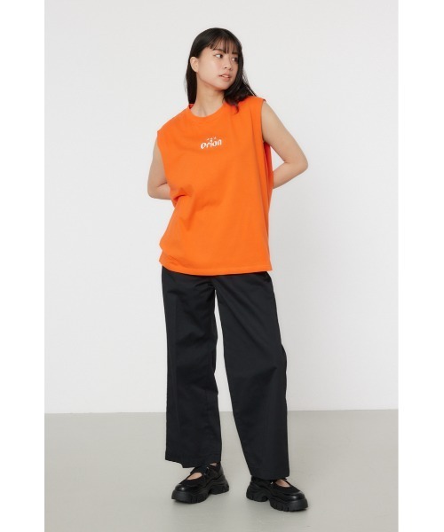 RODEO CROWNS WIDE BOWL(ロデオクラウンズワイドボウル)の「Orion Beer x RCSノースリーブトップス(タンクトップ・レディース・オフホワイト/ブラック/オレンジ・FREE)」の19枚目の写真