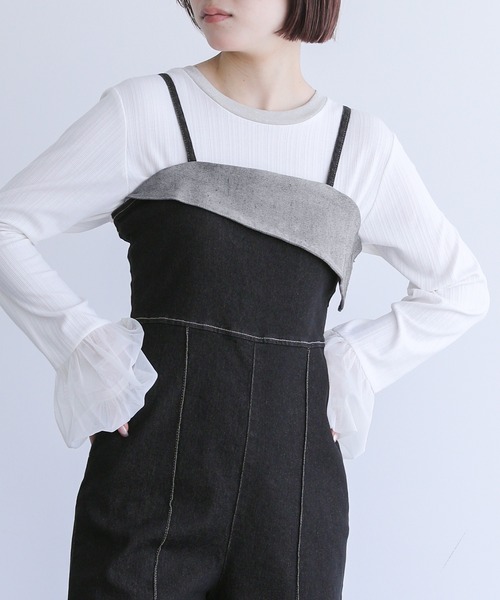 専用　　Opal Overall  サロペット　　1y 80cm セール】『折り返しデザインデニムサロペット』（サロペット