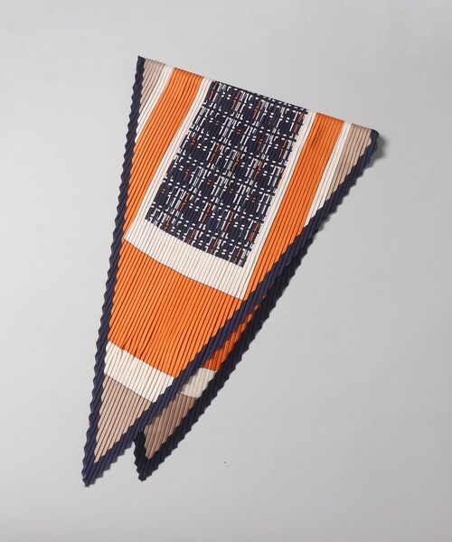 THE SHOP TK （ザ ショップ ティーケー ）の「◆プリーツスカーフアソート（バンダナ/スカーフ・レディース・オレンジ系その他5/イエロー系9・00）」の2枚目の写真