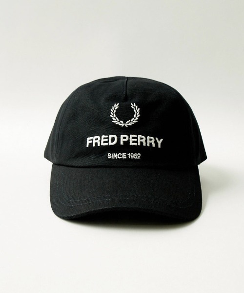 FRED PERRY（フレッドペリー）の「[FRED PERRY/フレッドペリー] ローレルリースロゴ刺繍 コットンキャンバスキャップ（キャップ・レディース・ブラック・ONE SIZE）」の14枚目の写真