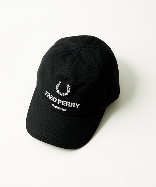 FRED PERRY（フレッドペリー）の「[FRED PERRY/フレッドペリー] ローレルリースロゴ刺繍 コットンキャンバスキャップ（キャップ・レディース・ブラック・ONE SIZE）」の15枚目の写真