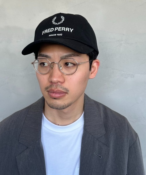FRED PERRY（フレッドペリー）の「[FRED PERRY/フレッドペリー] ローレルリースロゴ刺繍 コットンキャンバスキャップ（キャップ・レディース・ブラック・ONE SIZE）」の8枚目の写真