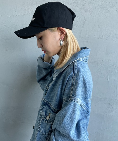 FRED PERRY（フレッドペリー）の「[FRED PERRY/フレッドペリー] ローレルリースロゴ刺繍 コットンキャンバスキャップ（キャップ・レディース・ブラック・ONE SIZE）」の4枚目の写真