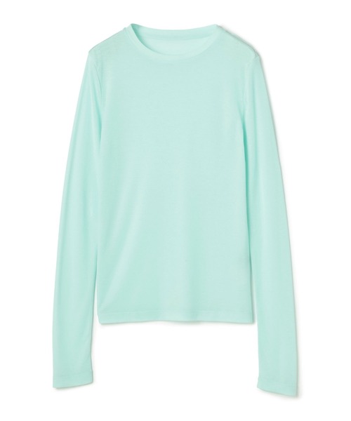 N.O.R.C（ノーク）の「シアーテレコロングスリーブトップス（Tシャツ/カットソー・レディース・ブラック/サックスブルー/ピンク/ブラウン/グリーン/オフホワイト・フリー）」の16枚目の写真