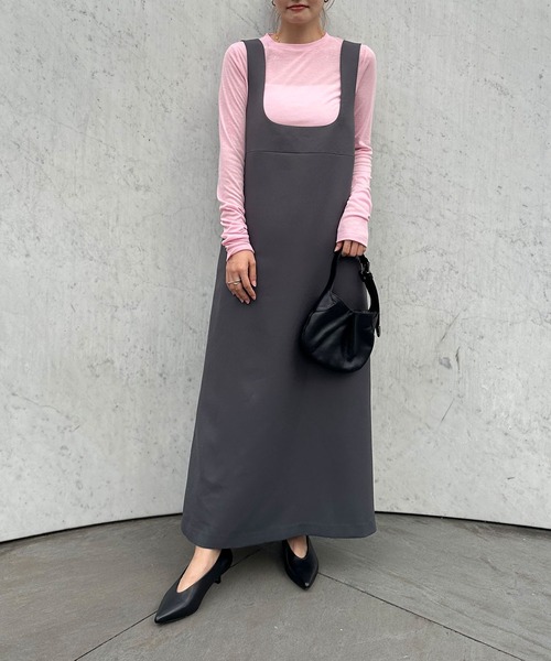 N.O.R.C（ノーク）の「シアーテレコロングスリーブトップス（Tシャツ/カットソー・レディース・ブラック/サックスブルー/ピンク/ブラウン/グリーン/オフホワイト・フリー）」の9枚目の写真