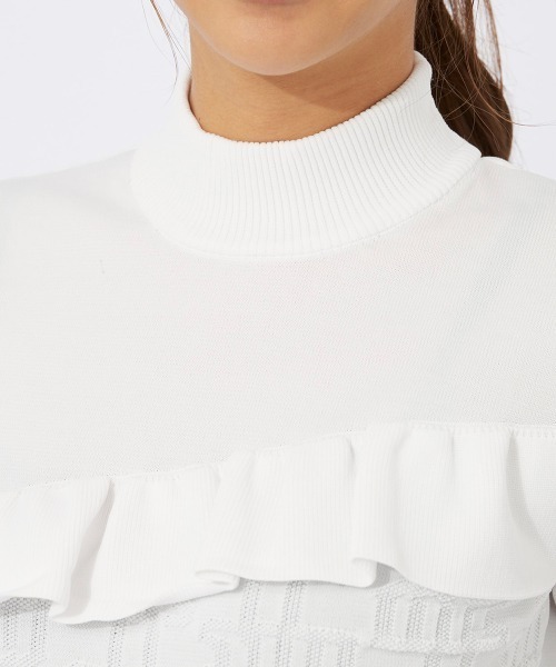 marie claire(マリ・クレール)の「【marie claire/マリ.クレール】レディースハイネックセーター ゴルフ(ニット/セーター・レディース・ブルー/ホワイト/ピンク・MEDIUM/LARGE/SMALL/X-LARGE)」の17枚目の写真