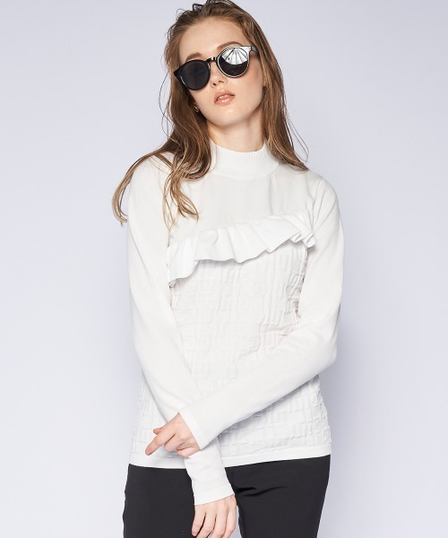marie claire(マリ・クレール)の「【marie claire/マリ.クレール】レディースハイネックセーター ゴルフ(ニット/セーター・レディース・ブルー/ホワイト/ピンク・MEDIUM/LARGE/SMALL/X-LARGE)」の19枚目の写真