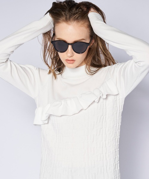 marie claire(マリ・クレール)の「【marie claire/マリ.クレール】レディースハイネックセーター ゴルフ(ニット/セーター・レディース・ブルー/ホワイト/ピンク・MEDIUM/LARGE/SMALL/X-LARGE)」の20枚目の写真