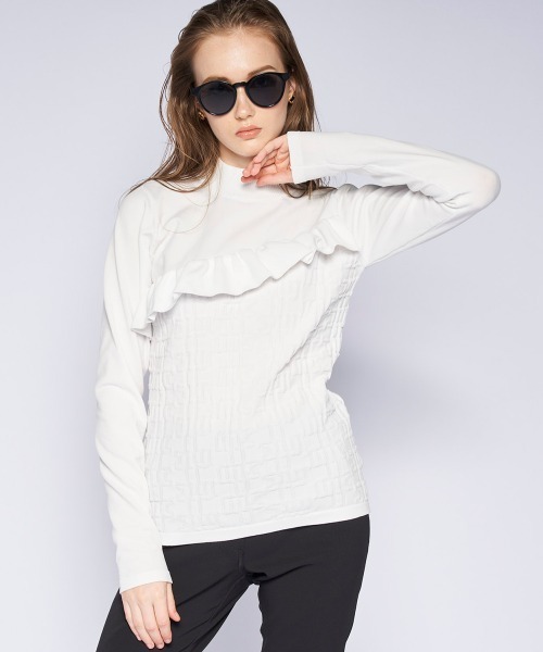 marie claire(マリ・クレール)の「【marie claire/マリ.クレール】レディースハイネックセーター ゴルフ(ニット/セーター・レディース・ブルー/ホワイト/ピンク・MEDIUM/LARGE/SMALL/X-LARGE)」の21枚目の写真
