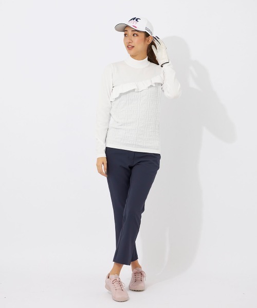 marie claire(マリ・クレール)の「【marie claire/マリ.クレール】レディースハイネックセーター ゴルフ(ニット/セーター・レディース・ブルー/ホワイト/ピンク・MEDIUM/LARGE/SMALL/X-LARGE)」の22枚目の写真