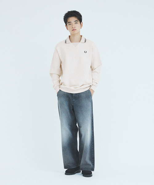 FRED PERRYフットボールスウェットシャツ FRED PERRY ポロシャツ / フレッドペリー FOOT BALL COLLAR