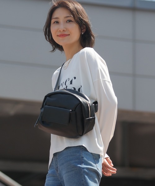 Bou Jeloud（ブージュルード）の「【はあちゅうコラボ】オールインバッグ（ショルダーバッグ・レディース・ブラック/アイボリー/A・ONESIZE）」の3枚目の写真