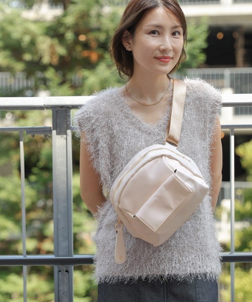 Bou Jeloud（ブージュルード）の「【はあちゅうコラボ】オールインバッグ（ショルダーバッグ・レディース・ブラック/アイボリー/A・ONESIZE）」の2枚目の写真