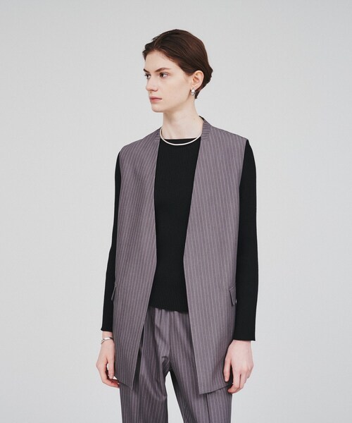 cloenc（クロエンス）の「◆【手洗い可】リブニットプルオーバー（ニット/セーター・レディース・ベージュ/ブラック系2/ブラック/アイボリー系2・02）」の14枚目の写真