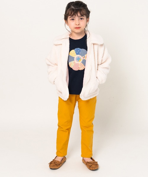 Moujonjon(ムージョンジョン)の「のびふわ前タック入りパンツ(その他パンツ・キッズ・マスタード/ピンク/ブラウン・90/100/110/120/130/140)」の15枚目の写真