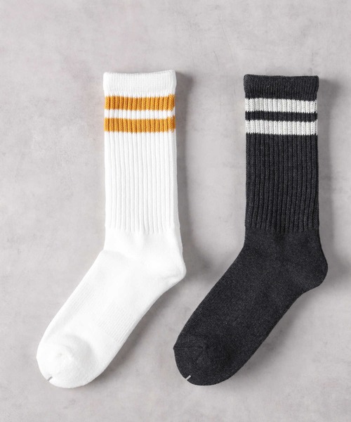 Right-on(ライトオン)の「【Healthknit】リブラインソックス 2色セット(ソックス/靴下・レディース・ベージュ/ブラック・フリー)」の3枚目の写真