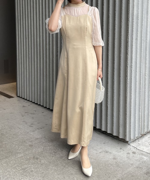 【新品タグ付き】コラージュガリャルダガランテ　24ss バックリボンドレス 刺繍 新品タグ付き】コラージュガリャルダガランテ 24ss バックリボン