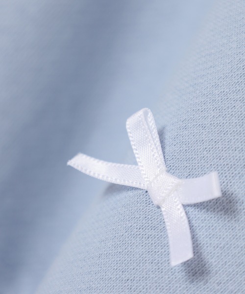 Honeys(ハニーズ)の「リボン付ゆるトップス(スウェット・レディース・アイボリー/ブラック/サックスブルー/杢グレー・S/M/L/LL)」の22枚目の写真