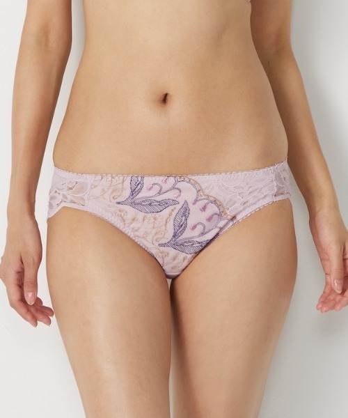 AMOSTYLE BY Triumph（アモスタイルバイトリンプ）の「レギュラーショーツ アモスタイル × マナミサクライ【M,Lサイズ】AMST1485 Hikini JX（ショーツ・レディース・ブルー/ダークグリーン/パープル/ライム/ホワイト/ピンク・L/M）」の2枚目の写真