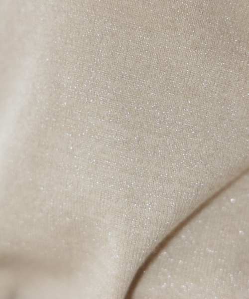 flower（フラワー）の「ブライトチュールニット（ニット/セーター・レディース・ブラウン/アイボリー・FREE）」の9枚目の写真