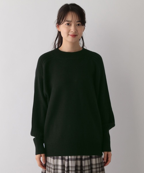 GLOBAL WORK Smile Seed Store（グローバルワーク スマイルシードストア）の「袖リブボトルネックプルオーバー/116055（ニット/セーター・レディース・アイボリー/イエロー/グリーン系その他6/ブラック/ベージュ・MEDIUM/LARGE/X-LARGE/SMALL）」の20枚目の写真