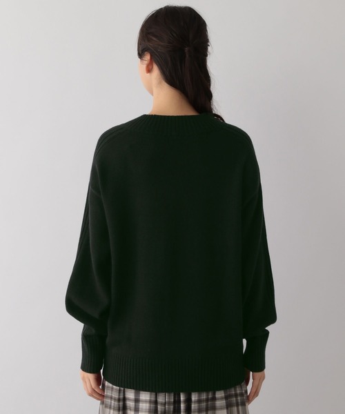 GLOBAL WORK Smile Seed Store（グローバルワーク スマイルシードストア）の「袖リブボトルネックプルオーバー/116055（ニット/セーター・レディース・アイボリー/イエロー/グリーン系その他6/ブラック/ベージュ・MEDIUM/LARGE/X-LARGE/SMALL）」の22枚目の写真