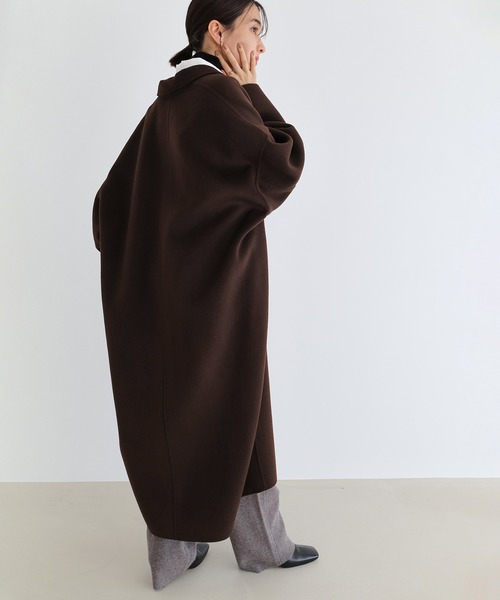 新色追加】リバーロングコクーンコート（チェスターコート