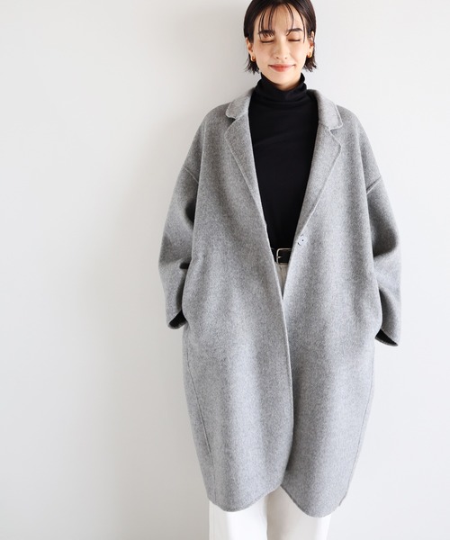 evernavy リバーロングコクーンコート andme｜リバー ロング コクーン コート evernavy エバーネイビー