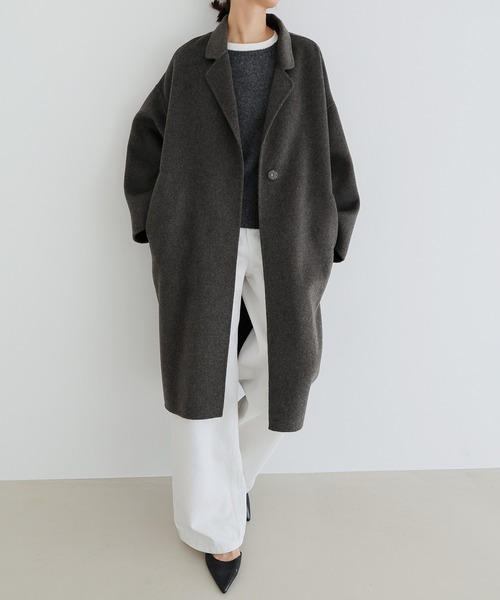 セール】【新色追加】リバーロングコクーンコート（チェスター