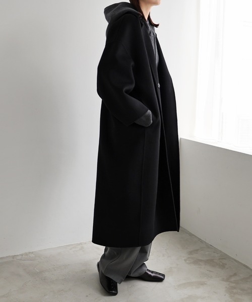 新色追加】リバーロングコクーンコート（チェスターコート
