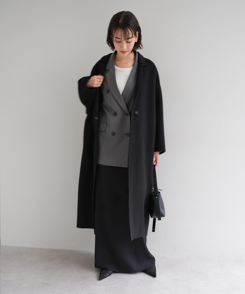 セール】【新色追加】リバーロングコクーンコート（チェスターコート