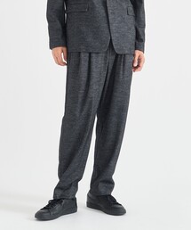 【THE TOKYO/ザトウキョウ】Washable Tweedy Jersey Wide Tapered Pants