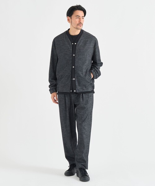 THE TOKYO(ザトウキョウ)の「【THE TOKYO/ザトウキョウ】Washable Tweedy Jersey Wide Tapered Pants(スラックス・メンズ・ダークグレー・46/44)」の14枚目の写真