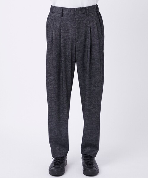 THE TOKYO(ザトウキョウ)の「【THE TOKYO/ザトウキョウ】Washable Tweedy Jersey Wide Tapered Pants(スラックス・メンズ・ダークグレー・46/44)」の2枚目の写真