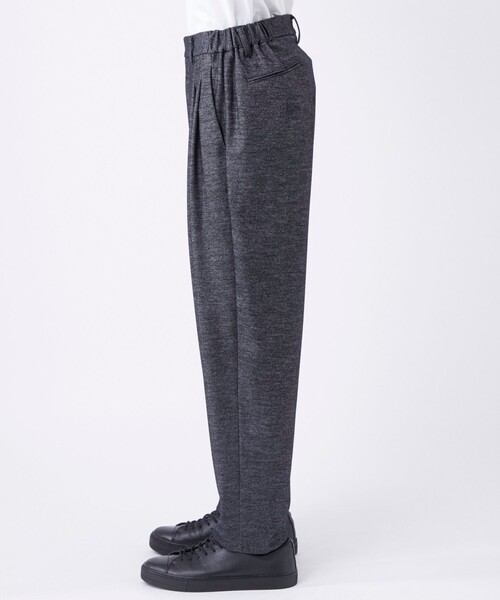 THE TOKYO(ザトウキョウ)の「【THE TOKYO/ザトウキョウ】Washable Tweedy Jersey Wide Tapered Pants(スラックス・メンズ・ダークグレー・46/44)」の3枚目の写真
