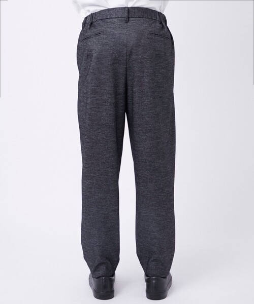 THE TOKYO(ザトウキョウ)の「【THE TOKYO/ザトウキョウ】Washable Tweedy Jersey Wide Tapered Pants(スラックス・メンズ・ダークグレー・46/44)」の4枚目の写真