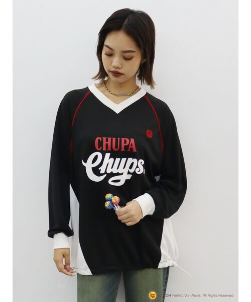 【セール】【EVRIS×Chupa Chups】ユニホームトップス（Tシャツ/カットソー）｜EVRIS（エヴリス）